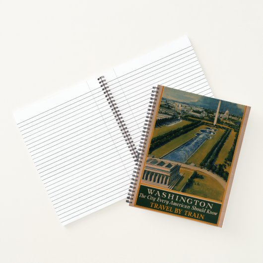  Washington DC-reisposter Notitieboek (Binnen)