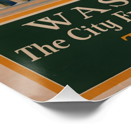  Washington DC-reisposter Perfect Poster (Hoek)