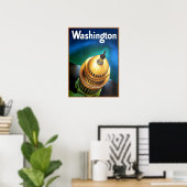 Washington DC-reisposter Poster (Thuiskantoor)
