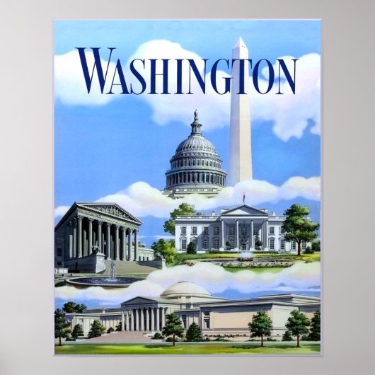 Washington, DC reisposter Poster (Voorkant)