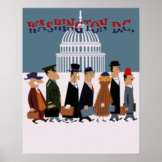 Washington DC-reisposter Poster (Voorkant)