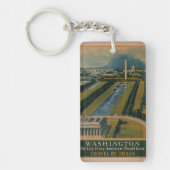  Washington DC-reisposter Sleutelhanger (Voorkant)