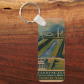 Washington DC-reisposter Sleutelhanger (Voorkant)