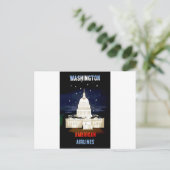 Washington DC-reizen Briefkaart (Staand voorkant)