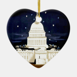 Washington DC-reizen Keramisch Ornament