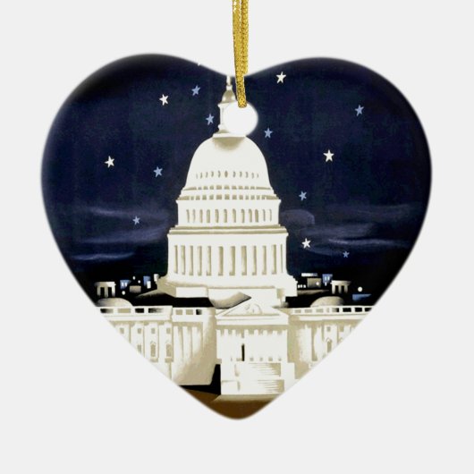  Washington DC-reizen Keramisch Ornament (Voorkant)