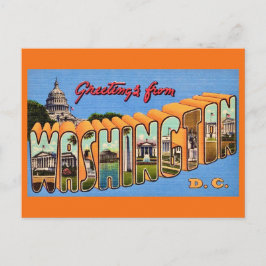 Washington DC Retro Ansichtkaart Briefkaart