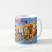 Washington DC Retro Postcard Mug Koffiemok (Voorkant rechts)