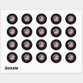Washington DC Ronde Sticker (Vel)