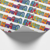Washington DC Row House Cadeaupapier (Hoek)