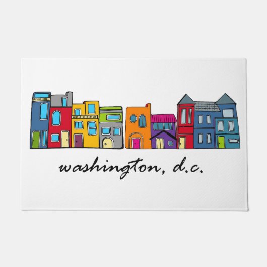 Washington DC Row House Deurmat (Voorkant)