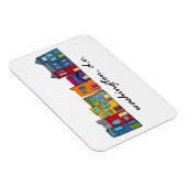 Washington DC Row House Magneet (Rechterzijde)