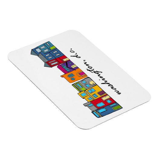 Washington DC Row House Magneet (Rechterzijde)