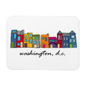 Washington DC Row House Magneet (Horizontaal)