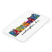 Washington DC Row House Magneet (Linkerzijde)