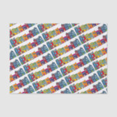 Washington DC Row House Tissuepapier (Voorkant)