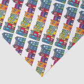 Washington DC Row House Tissuepapier (Detail)