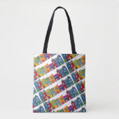 Washington DC Row House Tote Bag (Voorkant)