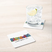 Washington DC Row Houses Kartonnen Onderzetters (Insitu)