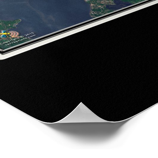 Washington DC Satellite Poster Map (Hoek)