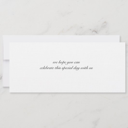 Washington DC Save the Date Boarding Pass (Achterkant)