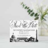 Washington DC Save the Date - monumenten (Staand voorkant)