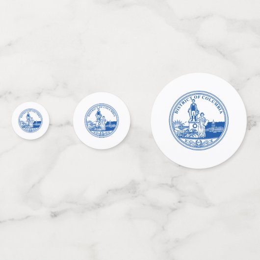 Washington DC Seal Confetti (Achterkanten)