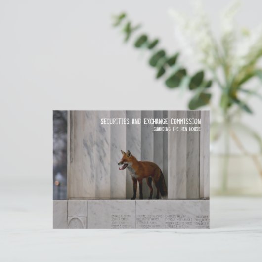 Washington, DC: SEC-Humor Briefkaart (Staand voorkant)