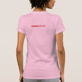 Washington, DC-shirt voor dames T-shirt (Achterkant)