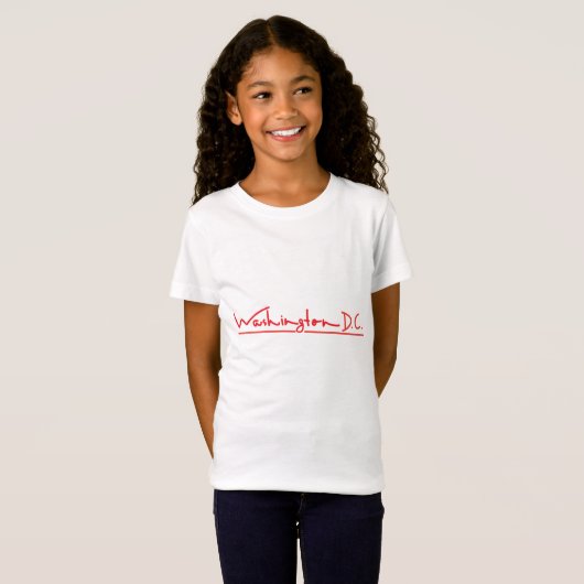 Washington DC Signature Cool T-shirt (Voorkant volledig)