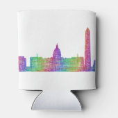 Washington DC skyline Blikjeskoeler (Achterkant)