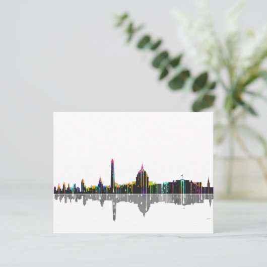 Washington, DC Skyline Briefkaart (Staand voorkant)