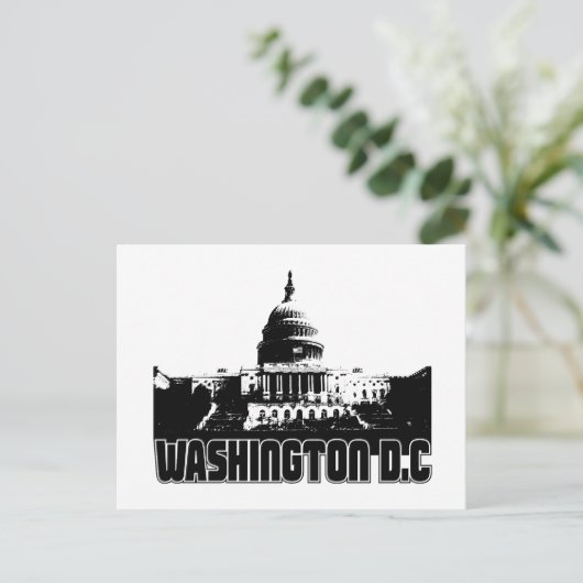 Washington DC Skyline Briefkaart (Staand voorkant)