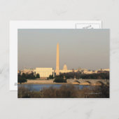 Washington DC Skyline Briefkaart (Voorkant / Achterkant)