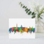 Washington DC Skyline Briefkaart (Staand voorkant)