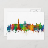 Washington DC Skyline Briefkaart (Voorkant / Achterkant)
