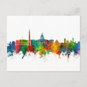 Washington DC Skyline Briefkaart (Voorkant)