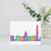 Washington DC skyline Briefkaart (Staand voorkant)