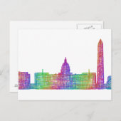 Washington DC skyline Briefkaart (Voorkant / Achterkant)