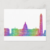 Washington DC skyline Briefkaart (Voorkant)