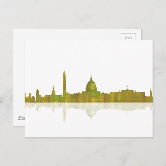 WASHINGTON DC SKYLINE - Briefkaart (Voorkant / Achterkant)
