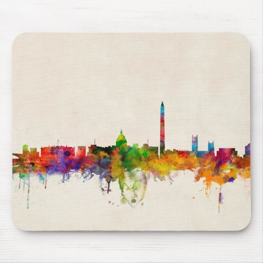 Washington DC Skyline Cityscape Muismat (Voorkant)