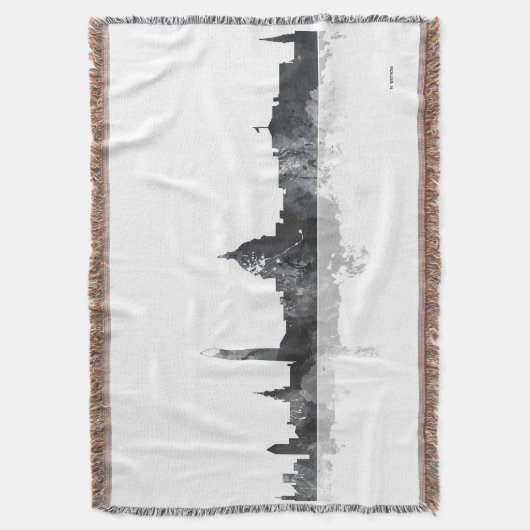 WASHINGTON DC SKYLINE DEKEN (Voorkant Verticaal)