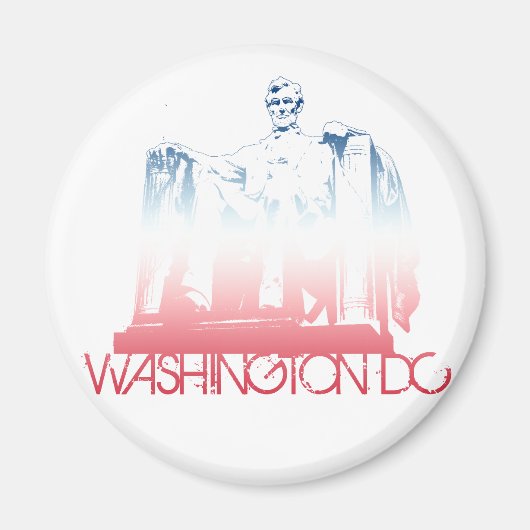 Washington DC Skyline Design Magneet (Voorkant)