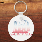 Washington DC Skyline Design Sleutelhanger (Voorkant)