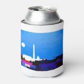 Washington DC Skyline Full Moon Blikjeskoeler (Blikje Voorkant)