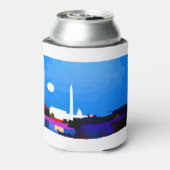 Washington DC Skyline Full Moon Blikjeskoeler (Blikje Achterkant)