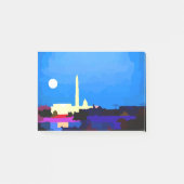 Washington DC Skyline Full Moon Post-it® Notes (Voorkant)