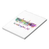 Washington DC-skyline in waterverf Notitieblok (Linkerzijde)