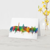 Washington DC Skyline Kaart (Gele Bloem)